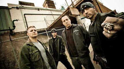 Promotional photograph of La banda neoyorquina Biohazard..