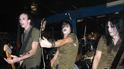 Promotional photograph of Deathstars en concierto.