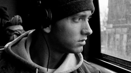 Photographie promotionnelle de Foto de Eminem.