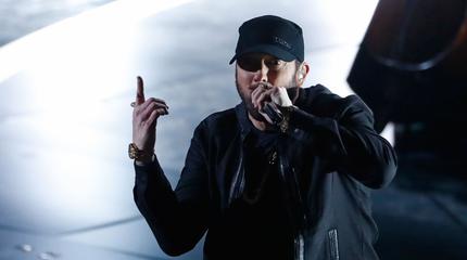 Fotografia promocional de Imagen del cantante Eminem.
