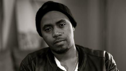 Promotional photograph of Nas.