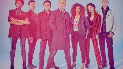 Promotional photograph of simple minds imágenes.