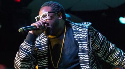 Promotional photograph of T-Pain..