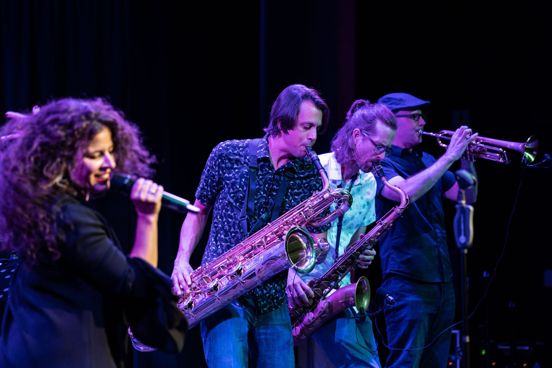 Promotional photograph of Amy Lynn and The Honey Men.