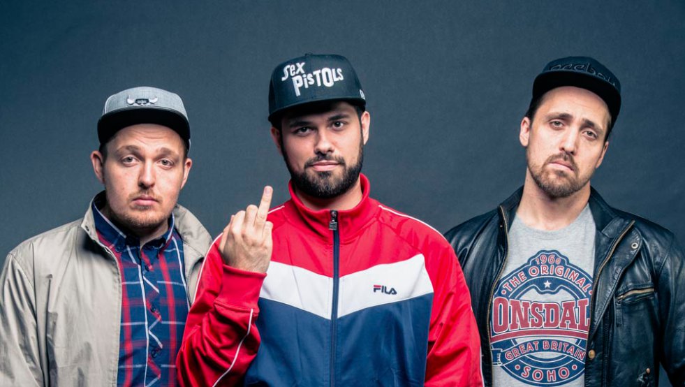 Promofoto von Concierto de Antilopen Gang en Stuttgart.