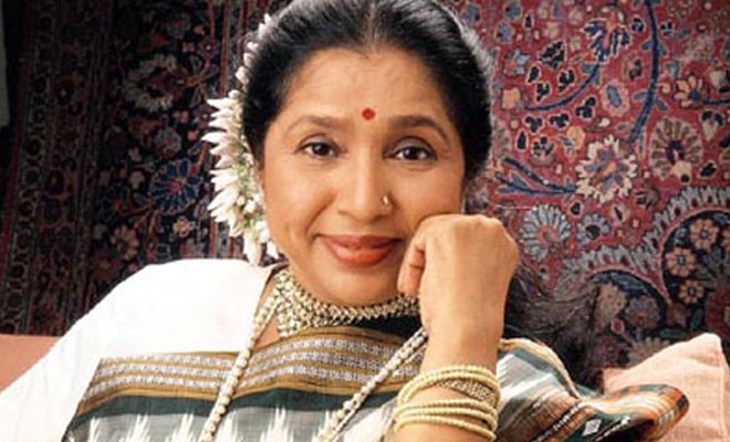 Promotional photograph of Asha Bhosle.