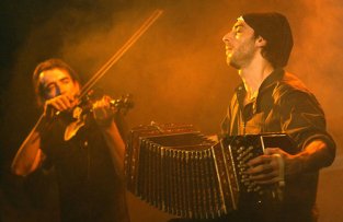 Promotional photograph of Bajofondo Tango Club.