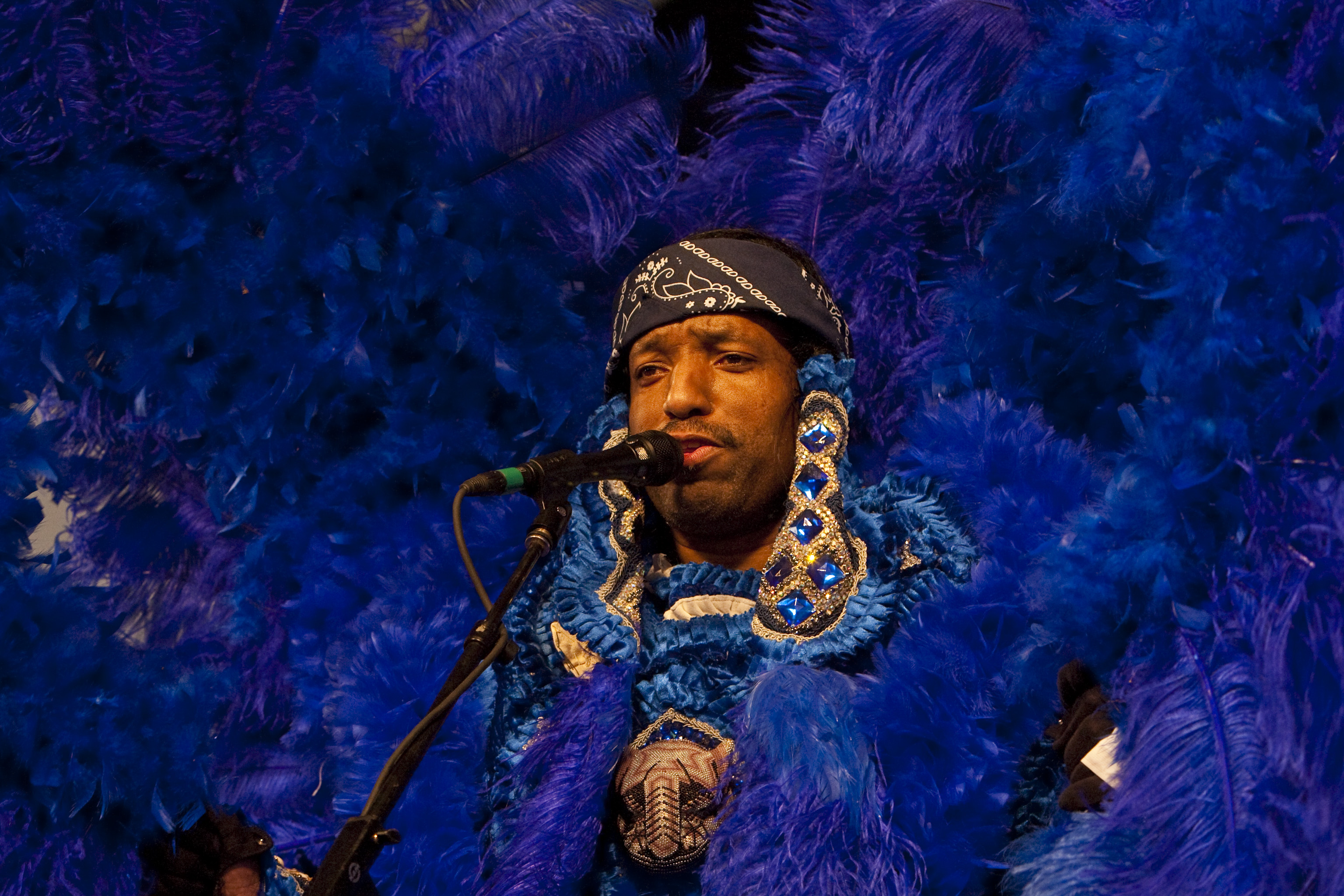 Promofoto von Concierto de Big Chief Donald Harrison Jr. en New York.