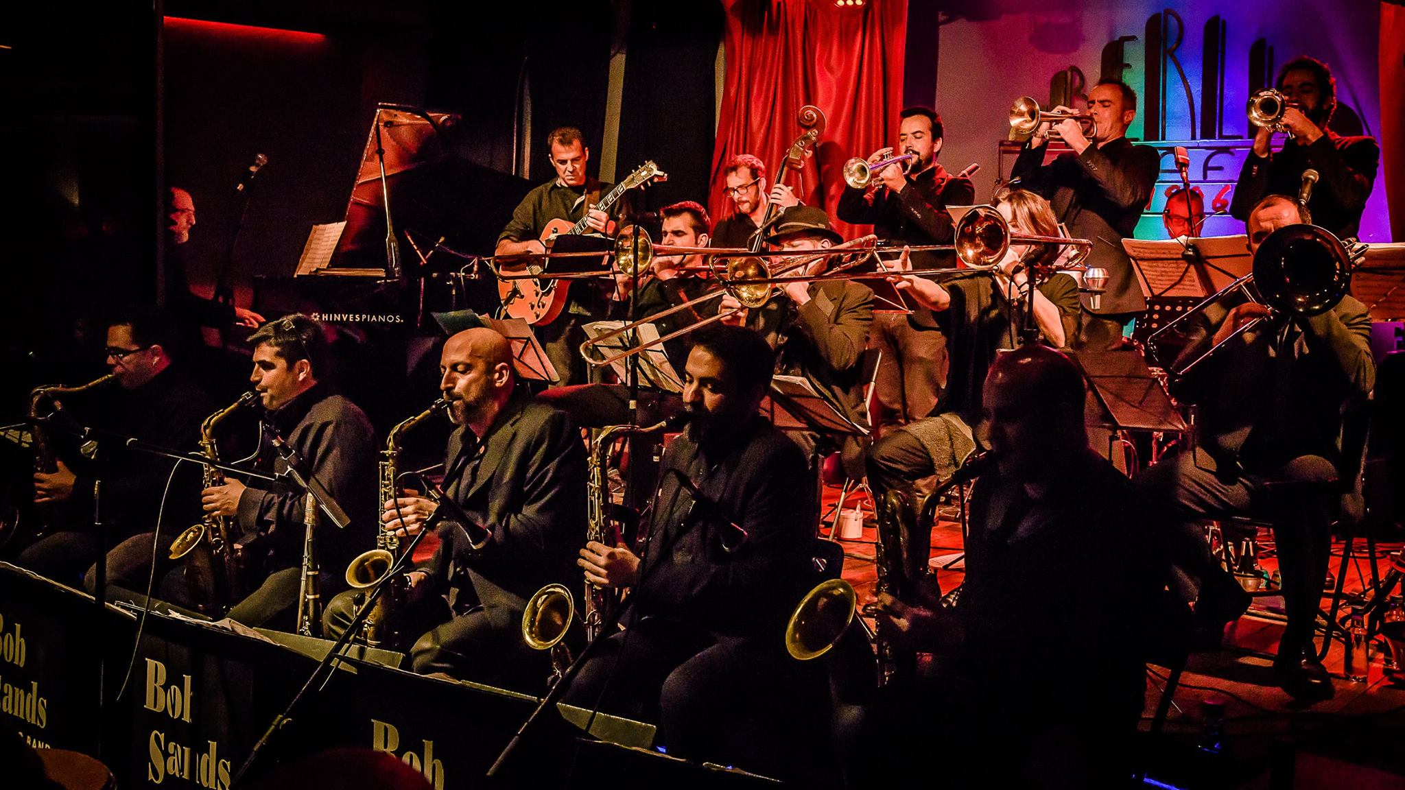 Promotional photograph of Bob Sands Big Band.
