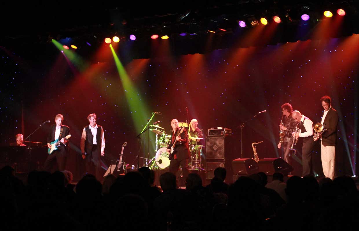 Promotional photograph of Brass Transit.