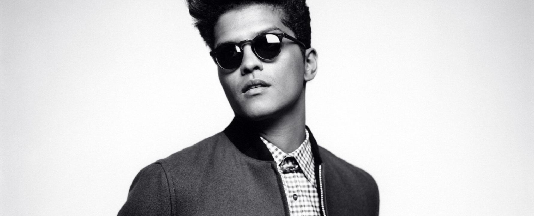 Promotional photograph of Bruno Mars.