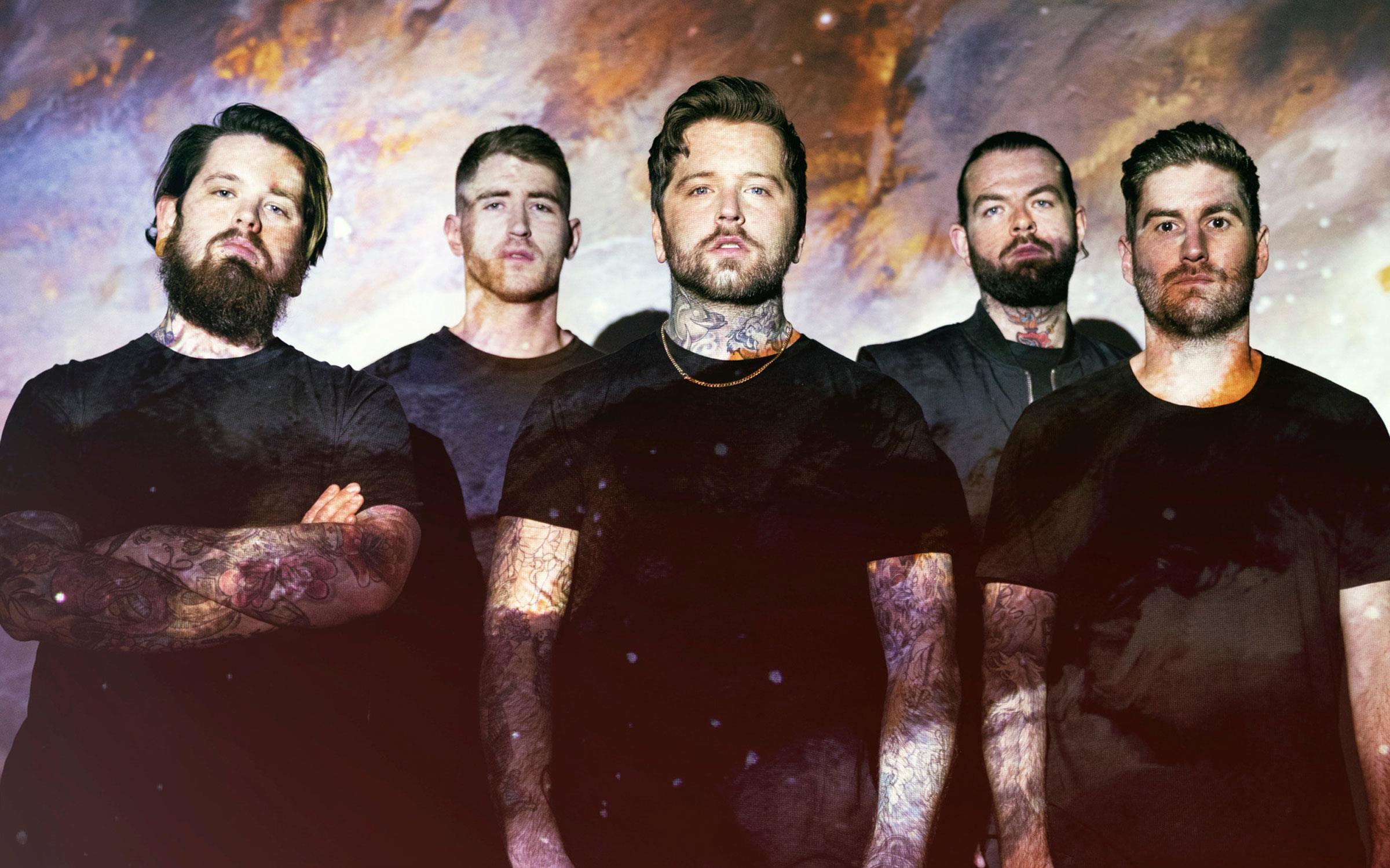 Promofoto von Concierto de Bury Tomorrow en Núremberg.