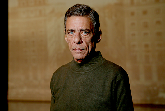 Promotional photograph of Chico Buarque.