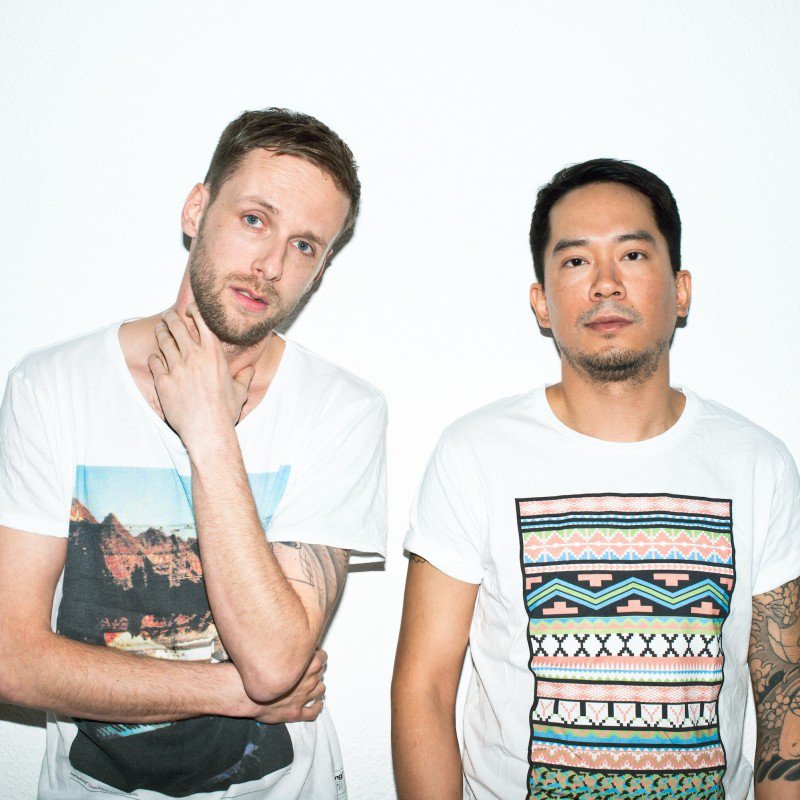 Promotional photograph of Chopstick & Johnjon.