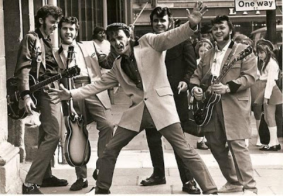 Promotional photograph of Crazy Cavan & The Rhythm Rockers.