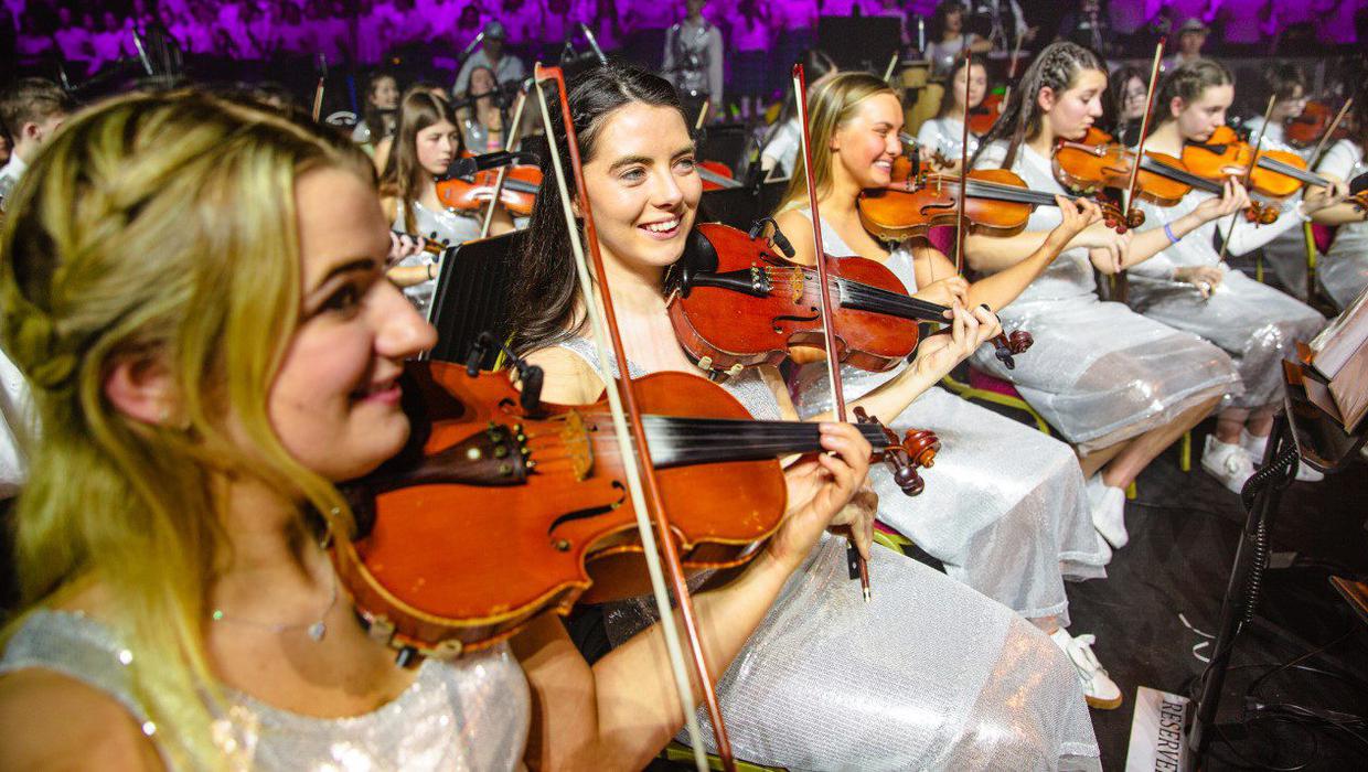Promotional photograph of Cross Border Orchestra of Ireland.