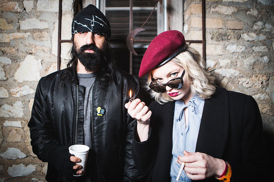 Promotional photograph of Crystal Castles.