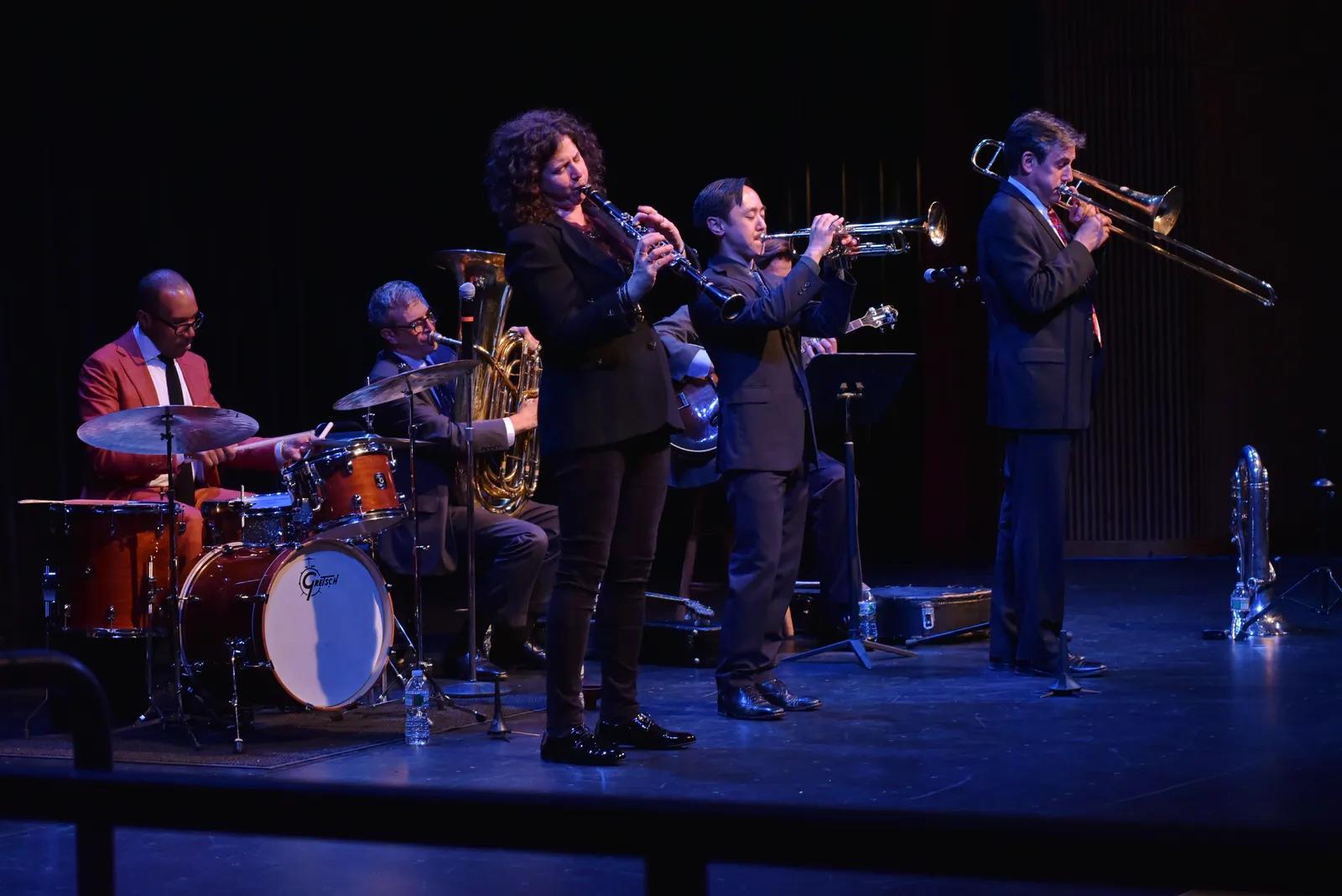 Promofoto von Concierto de David Ostwald's Louis Armstrong Eternity Band en New York.