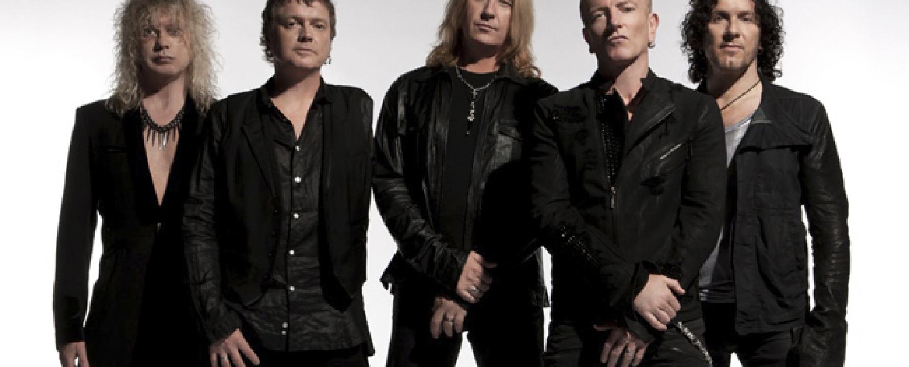 Promotional photograph of Def Leppard.