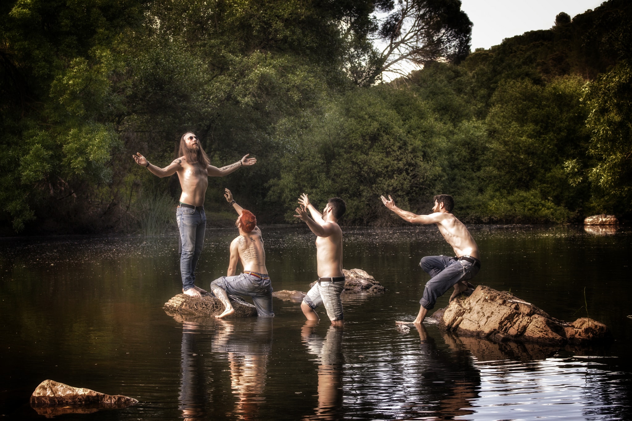 Fotografía promocional de Deltó (Tributo a Extremoduro)