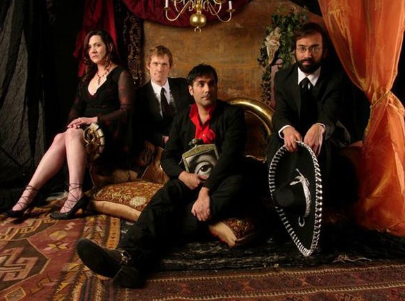 Promotional photograph of DeVotchKa.