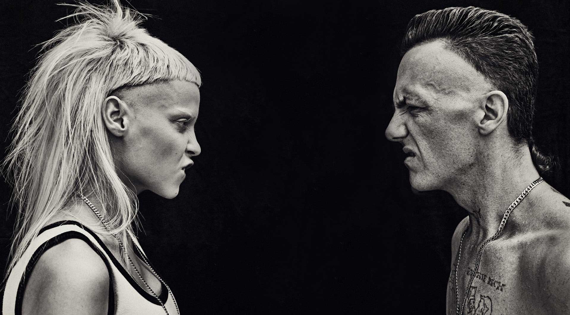 Promotional photograph of Die Antwoord.