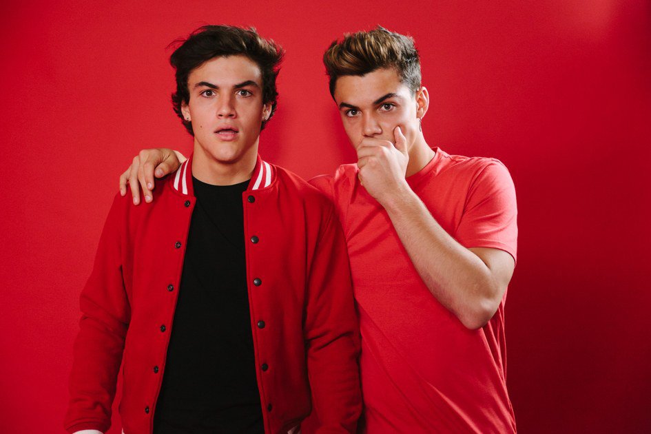 Promotional photograph of Dolan Twins.