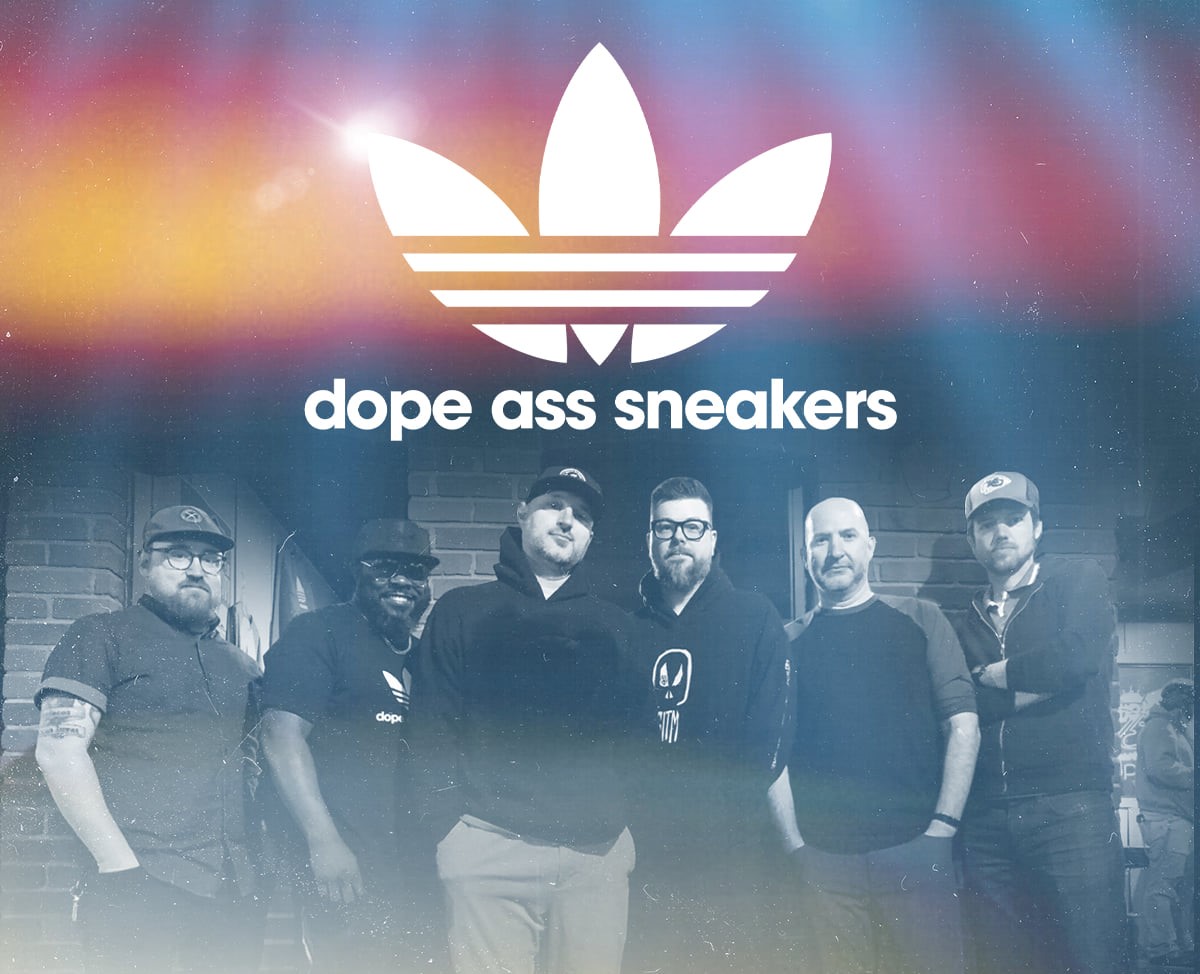 Fotografia promocional de Dope Ass Sneakers.