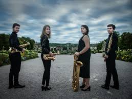 Promotional photograph of Ebonit Saxophone Quartet.
