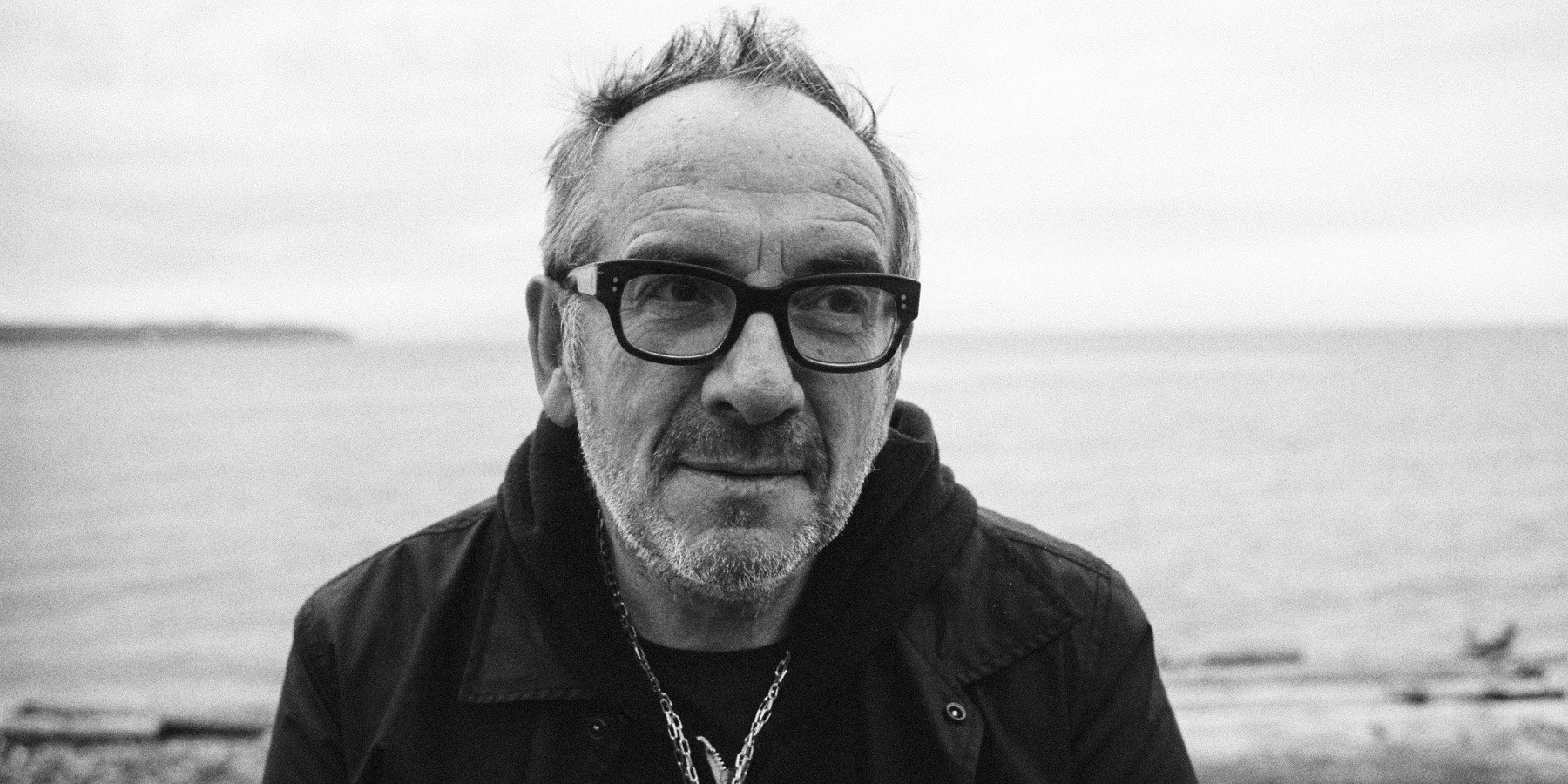 Promotional photograph of Elvis Costello.