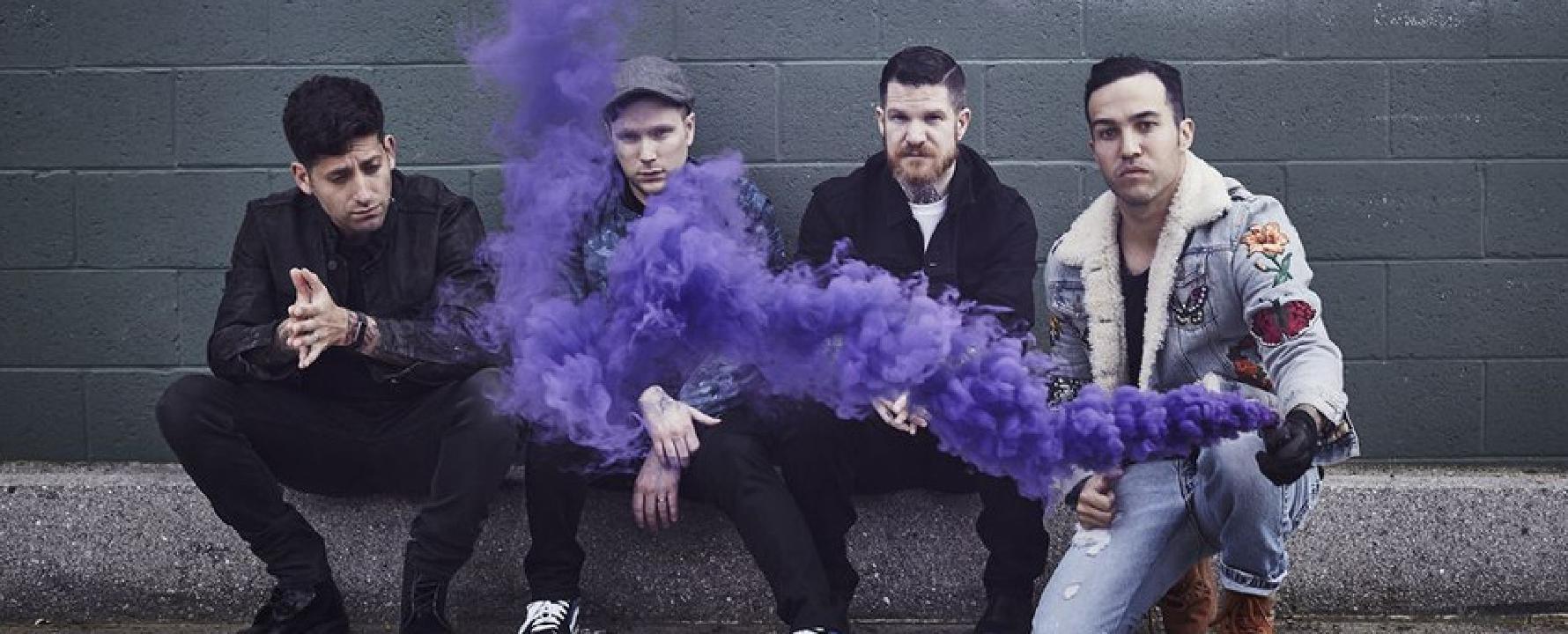 Promotional photograph of Fall Out Boy.