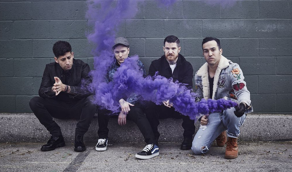 Promotional photograph of Fall Out Boy.