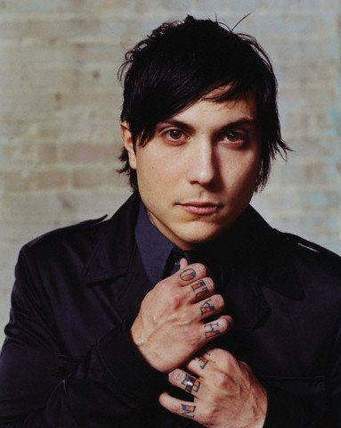 Promotional photograph of Frank Iero.