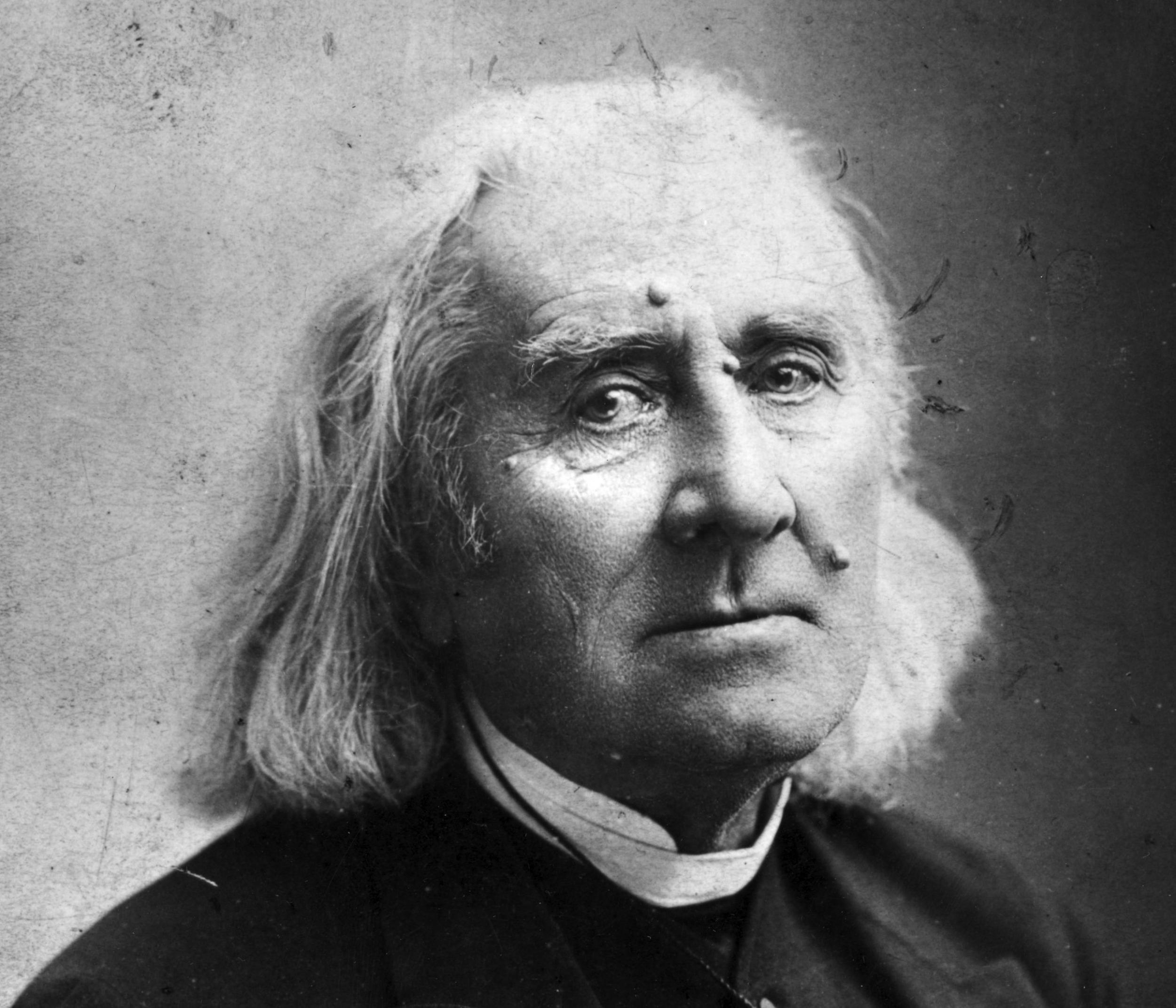 Fotografia promocional de Franz Liszt.