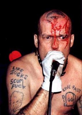 Fotografía promocional de GG Allin