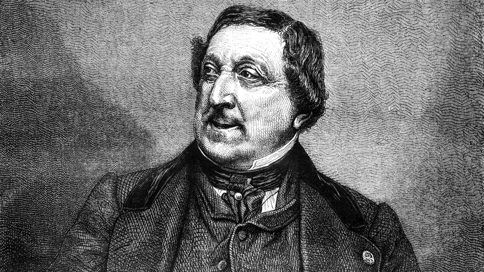 Fotografía promocional de Gioachino Rossini