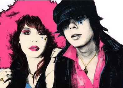 Promotional photograph of Glass Candy.