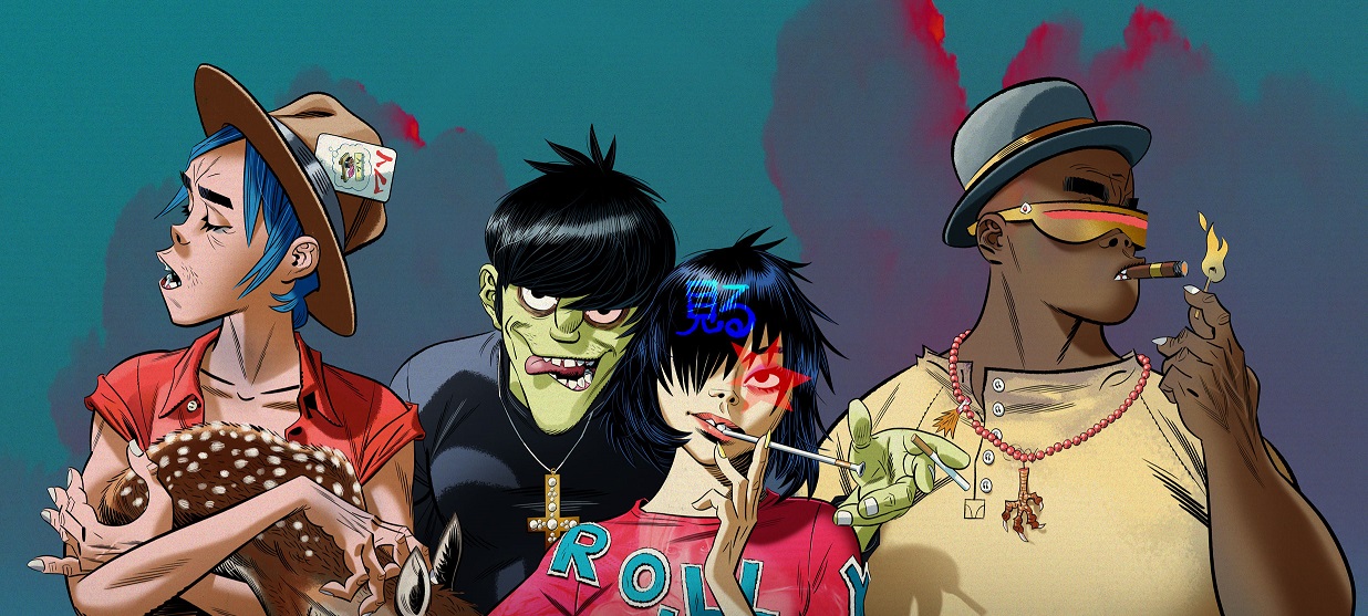 Fotografía promocional de Gorillaz