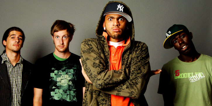 Promotional photograph of Gym Class Heroes.
