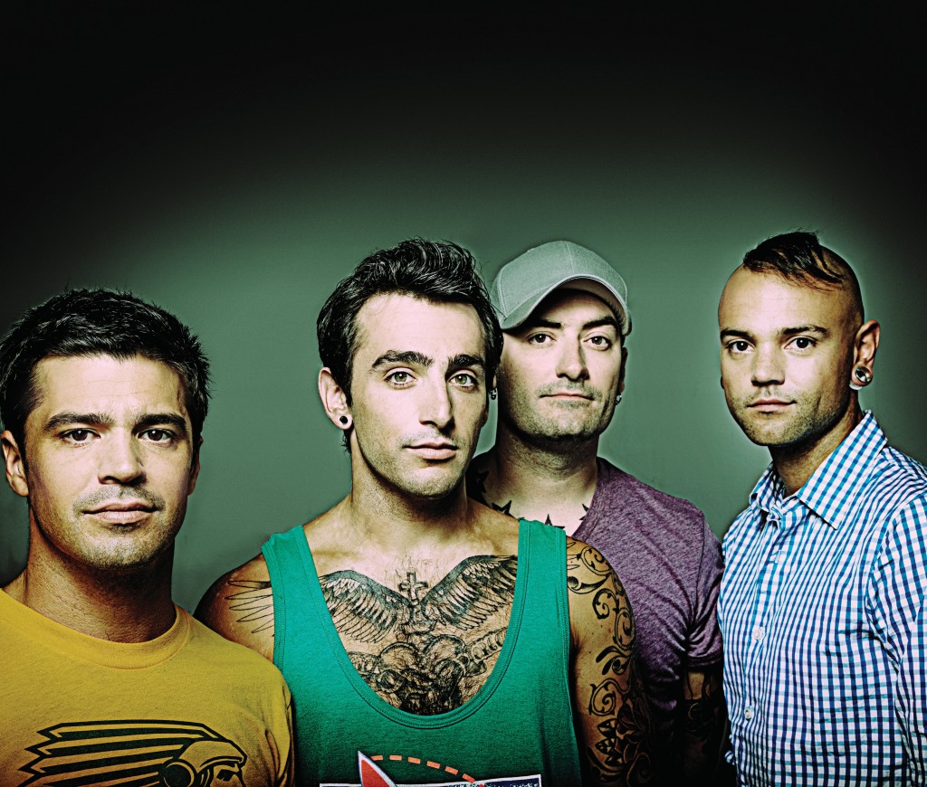 Promotional photograph of Hedley.