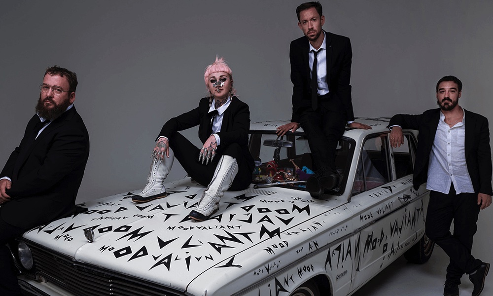 Promotional photograph of Hiatus Kaiyote.