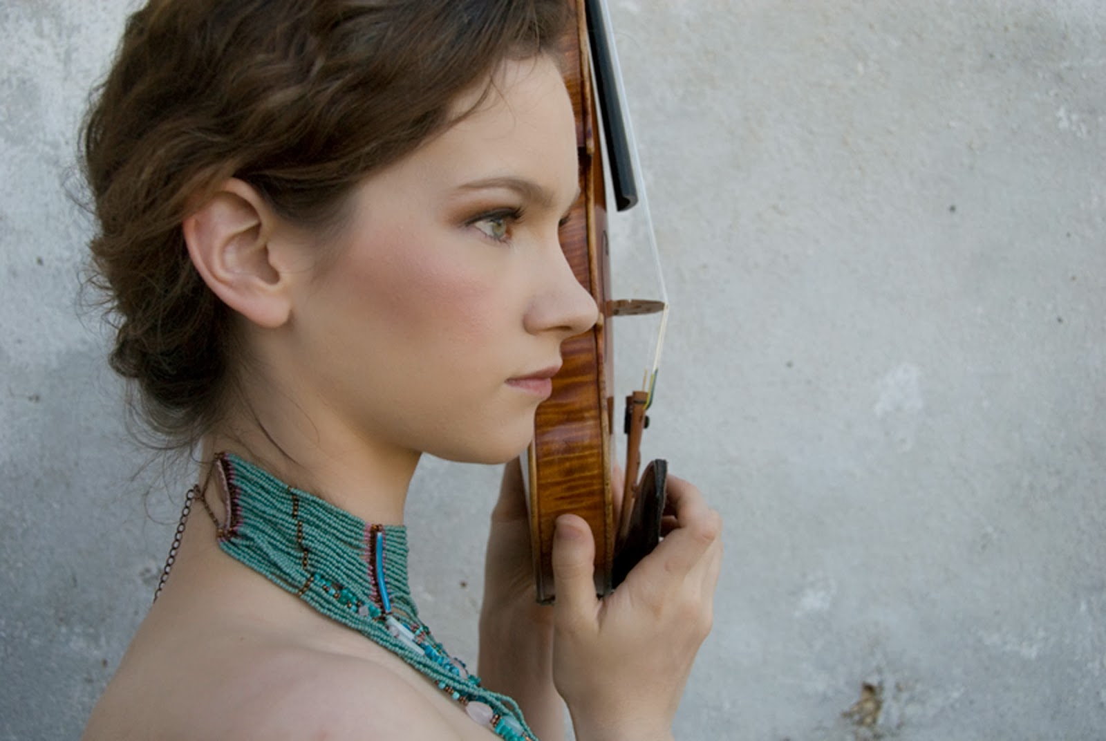 Promotional photograph of Hilary Hahn.