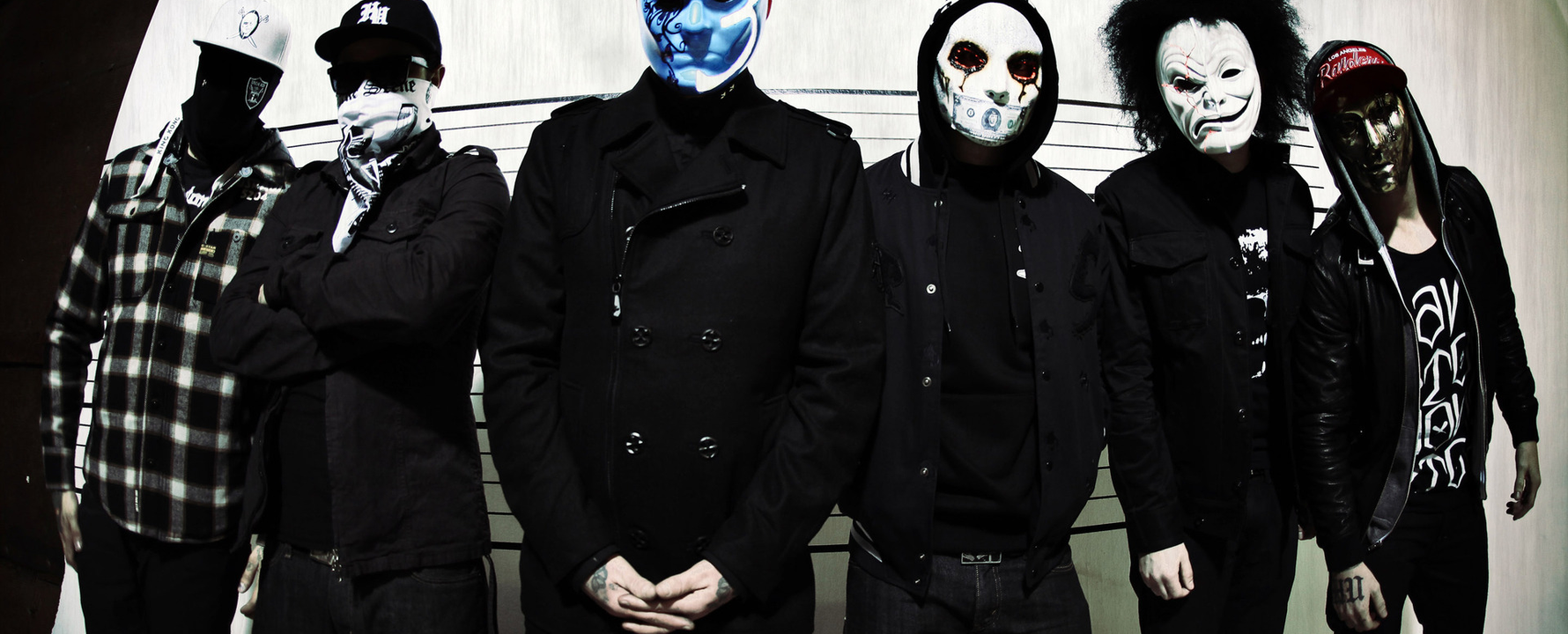 Fotografía promocional de Hollywood Undead
