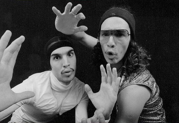 Promotional photograph of Illya Kuryaki and the Valderramas.