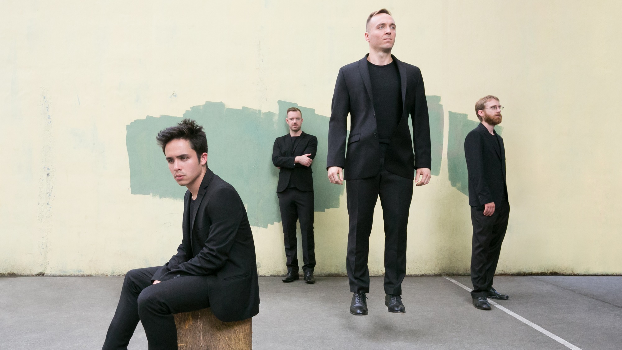 Promofoto von Concierto de JACK Quartet + Theo Bleckmann + Taylor Deupree en Brooklyn.