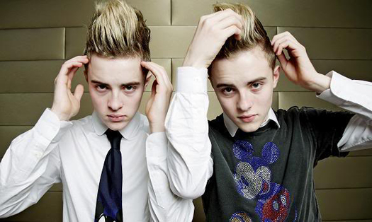 Promotional photograph of Jedward.