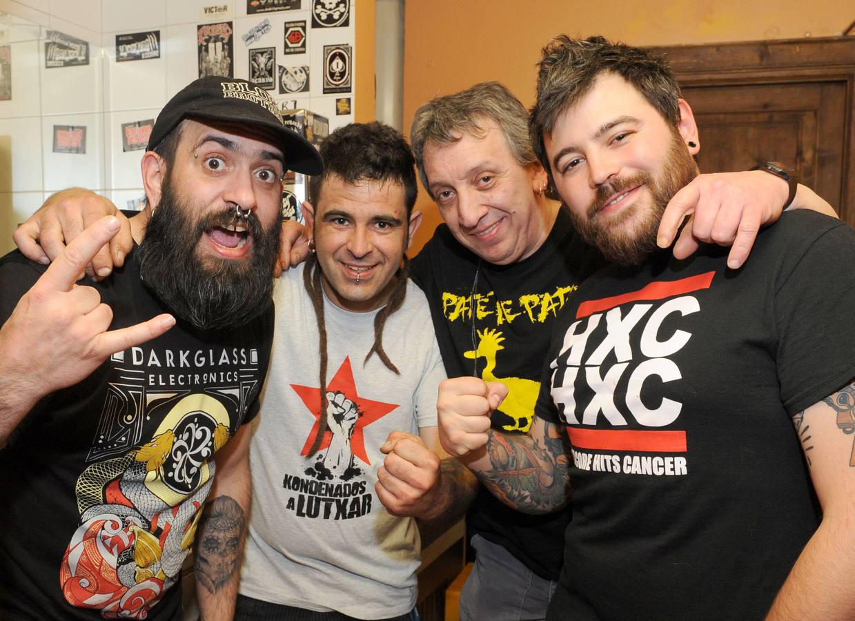 Promotional photograph of Josetxu Piperrak and the Riber Rock Band.