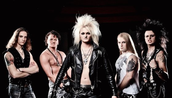 Promofoto von Concierto de Kissin' Dynamite en Núremberg.