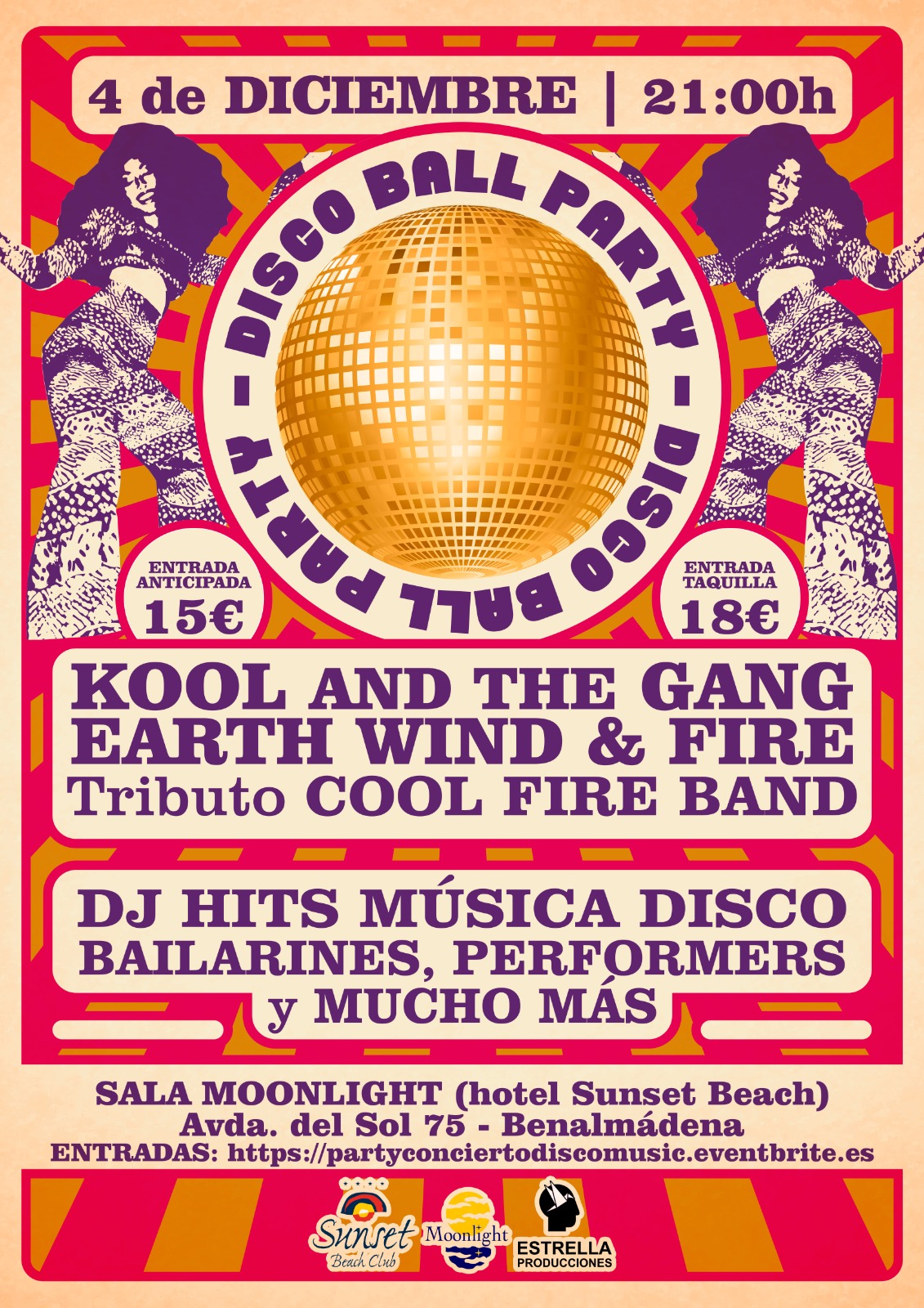 Fotografía promocional de DISCO PARTY Kool & The Gang and Earth Wind & Fire Tribute