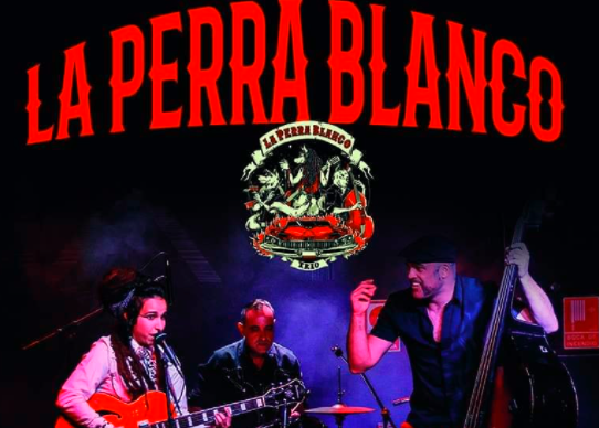 Fotografía promocional de La Perra Blanco Trio